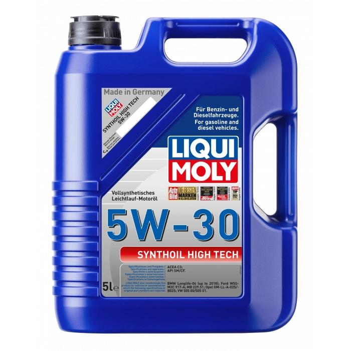 Liqui Moly 5W40 Synthoil High Tech (1856) | Gerçek Tam Sentetik, Maksimum Güven (5 Lt)