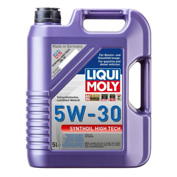 Liqui Moly 5W30 Synthoil High Tech (20959) | Tam Sentetik Üstün Koruma ve Verimlilik (5 Lt)