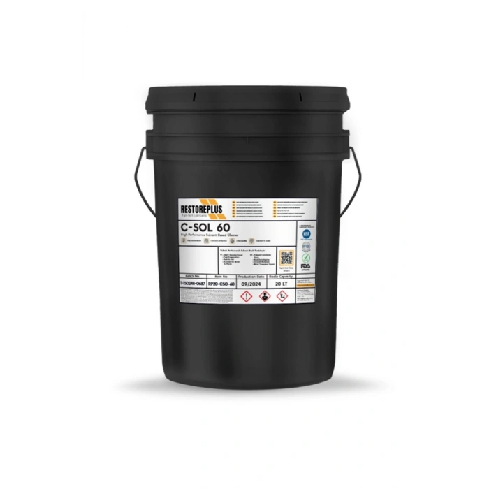 RESTOREPLUS C-SOL 60 | Yüksek Performanslı Solvent Bazlı Temizleyici (20 Lt)
