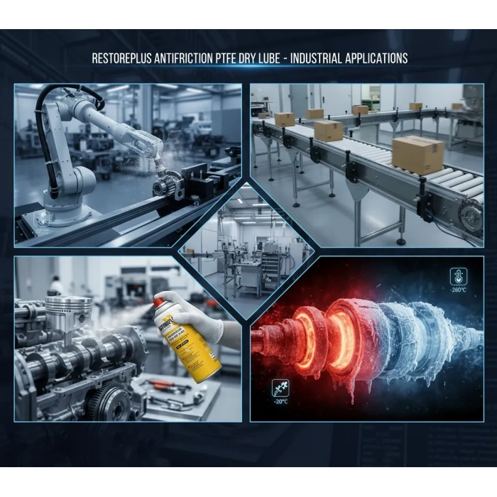 RESTOREPLUS ANTIFRICTION PTFE DRY LUBE | PTFE İçeren Kuru Yağlayıcı Sprey