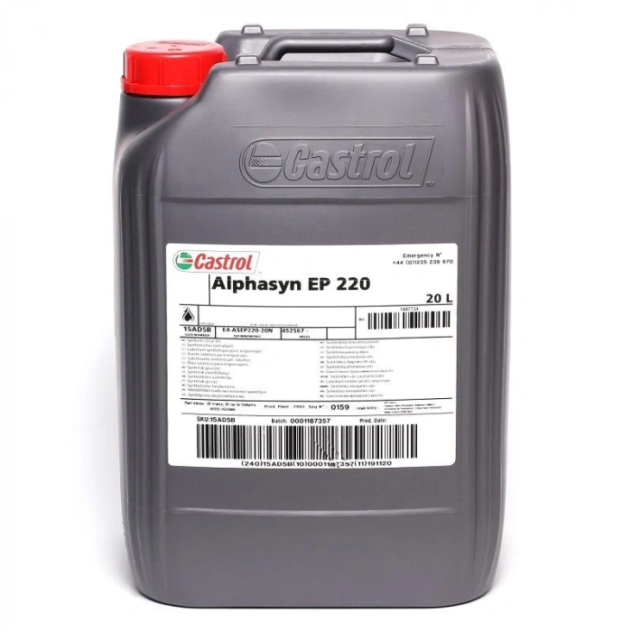 Castrol Alphasyn Ep 220 20 Litre Kapalı Sistem Dişli Yağı