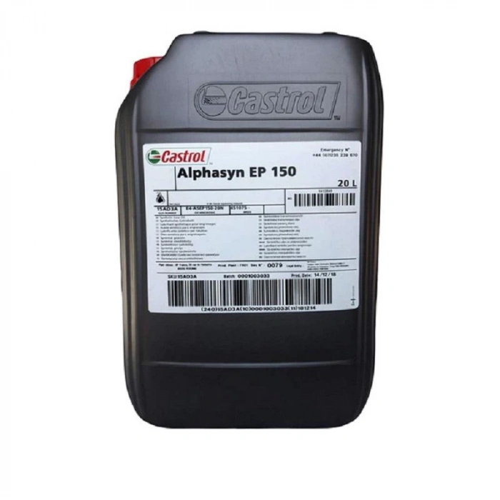 Castrol Alphasyn Htx 150 20 Litre Kapalı Sistem Dişli Yağı