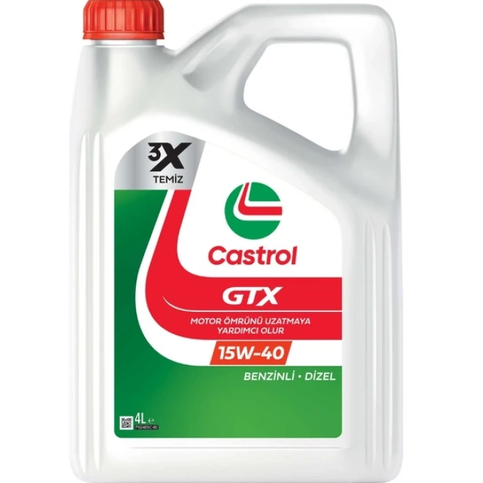 Castrol GTX 15W-40 4 Litre Motor Yağı
