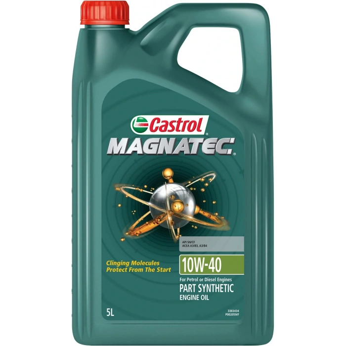 Castrol Magnatec 10W-40 A/B 5 Litre - Akıllı Moleküllü Yarı Sentetik Motor Yağı