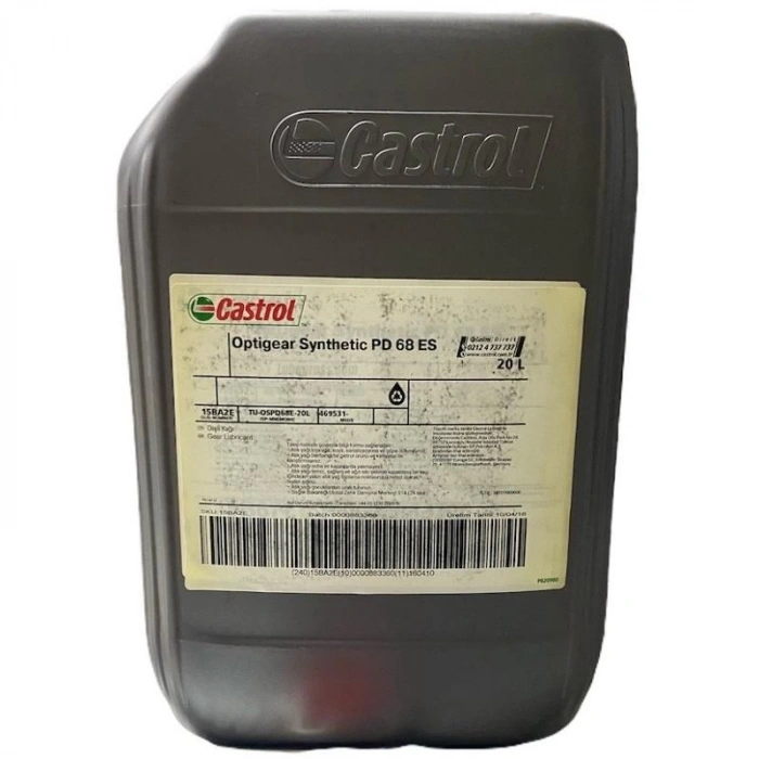 Castrol Optigear Synthetic Pd 68 Es 20 Litre Kapalı Sistem Dişli Yağı