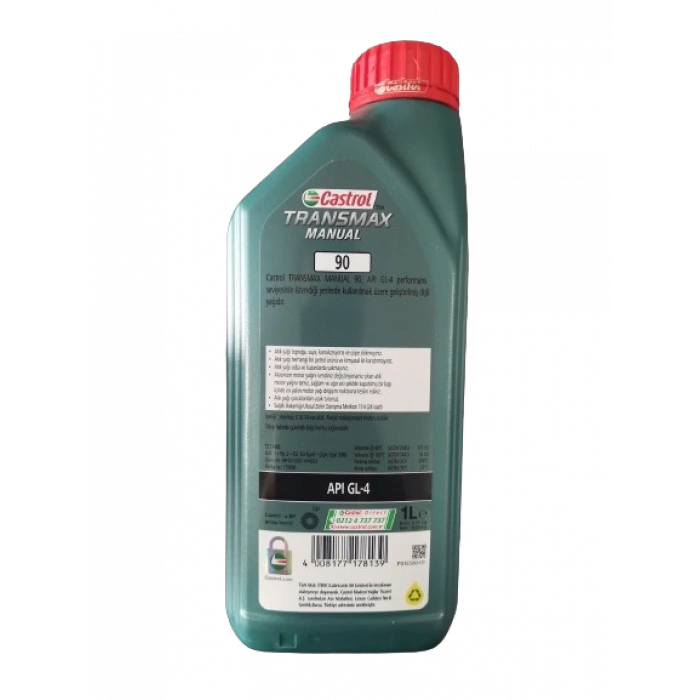 Castrol Transmax Manual 90 Gl-4 1 Litre Şanzıman & Dişli Yağı