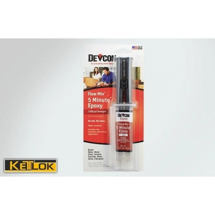 Devcon 5Mi̇nute Epoksi̇ Mi̇x Şiringa 14 Ml 5 Daki̇ka Endüstriyel Yapıştırıcılar