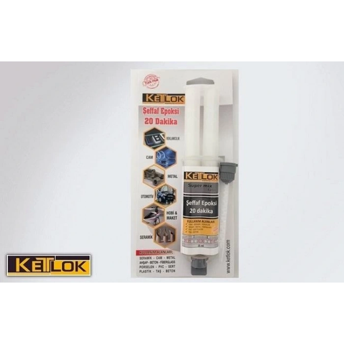 Ketlok 20 Daki̇ka Şiringa Epoksi̇ Endüstriyel Yapıştırıcılar