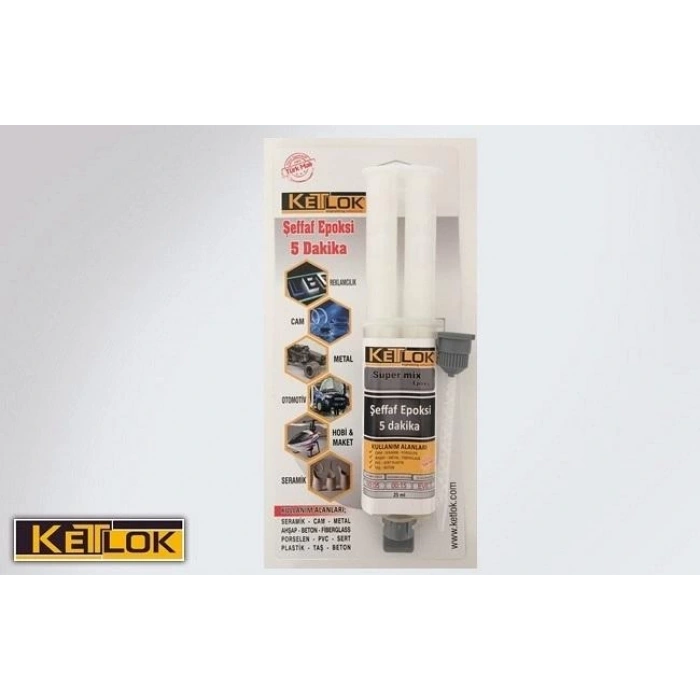Ketlok 5 Daki̇ka Şiringa Epoksi̇ Endüstriyel Yapıştırıcılar