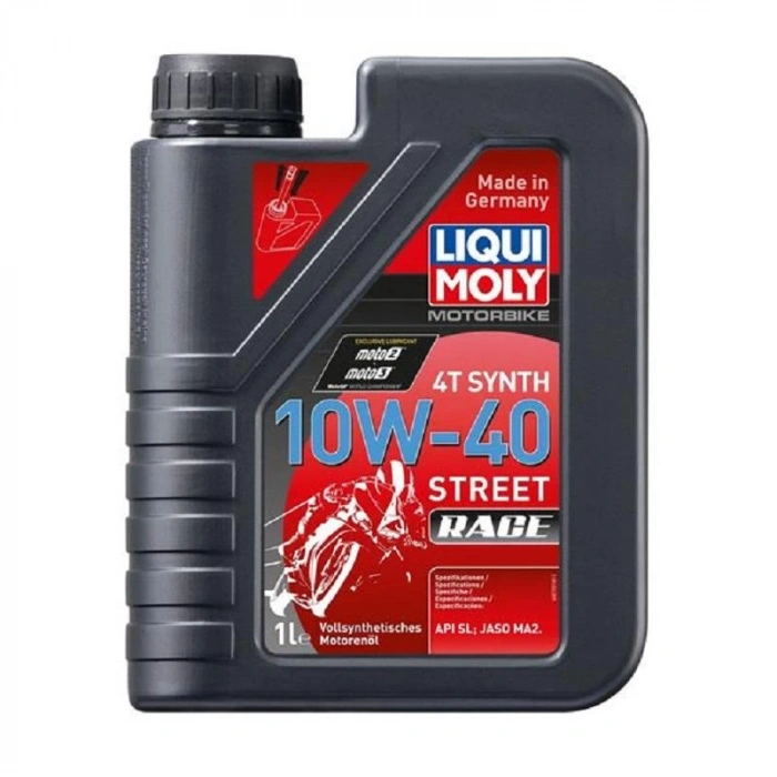 Liqui Moly 10W40 4T Race Motosiklet Tam Sentetik Motor Yağı 4 Litre (20754) Performans Yağı