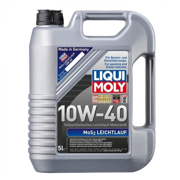Liqui Moly 10W40 Motor Yağı Kısmi Sentetik Mos2Li Leichtlauf 5 Litre (2184) 10W-40 Motor Yağı