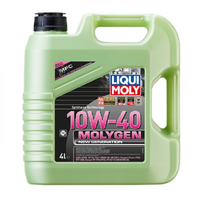 Liqui Moly 10W40 Motor Yağı Molygen New Generation 4 Litre (8538) 10W-40 Motor Yağı