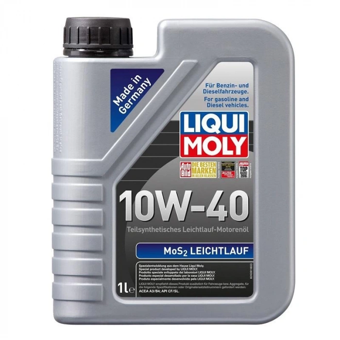 Liqui Moly 10W40 Motor Yağı Mos2Li Kısmi Sentetik Leichtlauf 1 Litre (2626) 10W-40 Motor Yağı