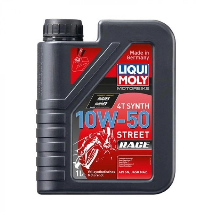Liqui Moly 10W50 4T Race Motosiklet Tam Sentetik Motor Yağı 1 Litre (1502) Performans Yağı