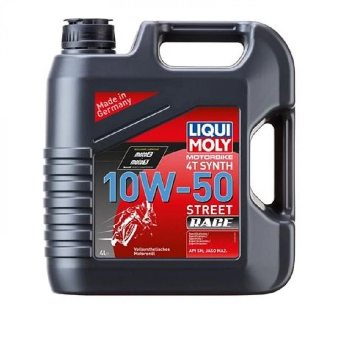 Liqui Moly 10W50 4T Race Motosiklet Tam Sentetik Motor Yağı 4 Litre (1686) Performans Yağı