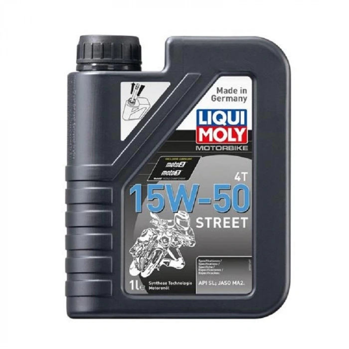 Liqui Moly 15W50 4T Street Motosiklet Motor Yağı 1 Litre (2555) Performans Yağı