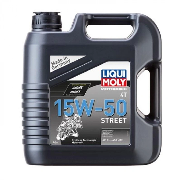 Liqui Moly 15W50 4T Street Motosiklet Motor Yağı 4 Litre (1689) Performans Yağı