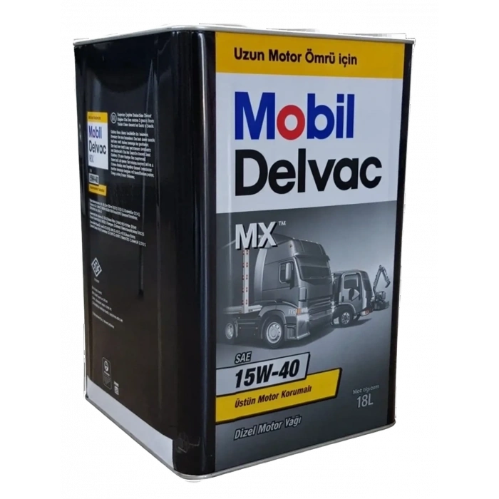 Mobil Delvac MX 15W-40 16 KG - Heavy Duty Diesel Engine Oil (Tin Packaging)