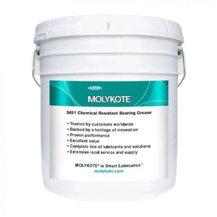 Molykote® 3451 Chemical Resistant Bearing Grease 18 Kg Florosilikon Gresi