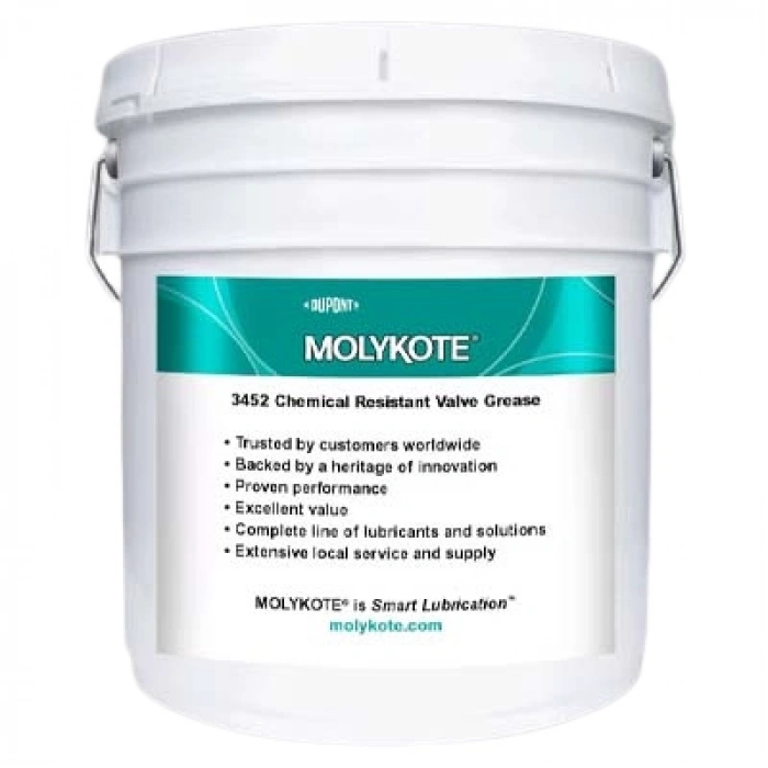 Molykote® 3452 Chemical Resistant Valve Grease 4.5 Kg Florosilikon Gresi
