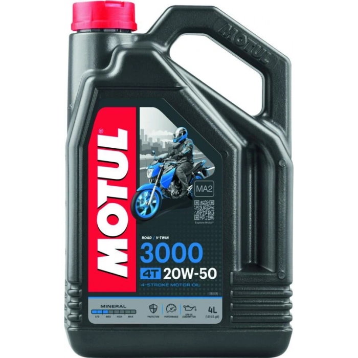 Motul 3000 20W50 4T 4L Performans Yağı