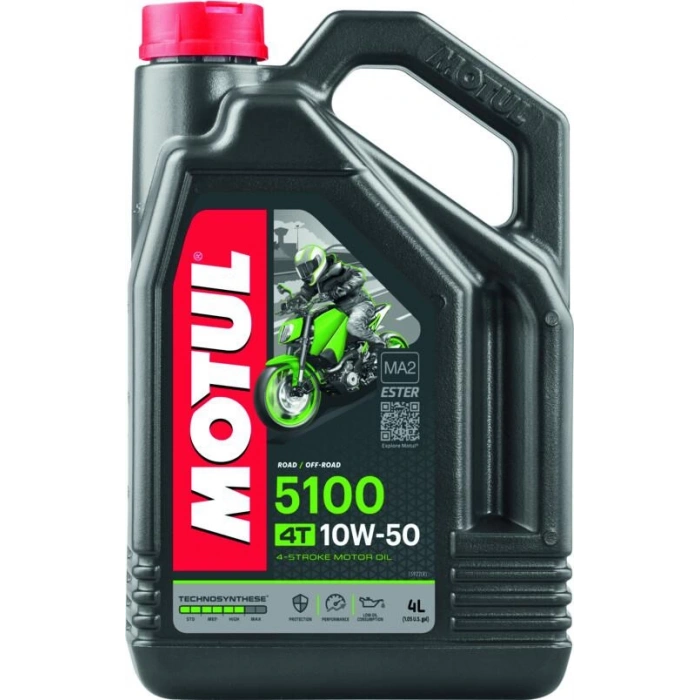 Motul 5100 4T 10W50 4L Performans Yağı