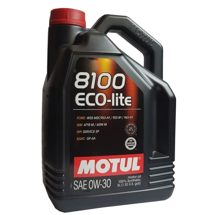 Motul 8100 Eco-lite 0W-30 Motor Yağı 5 Litre – Tam Sentetik, Yüksek Yakıt Tasarrufu