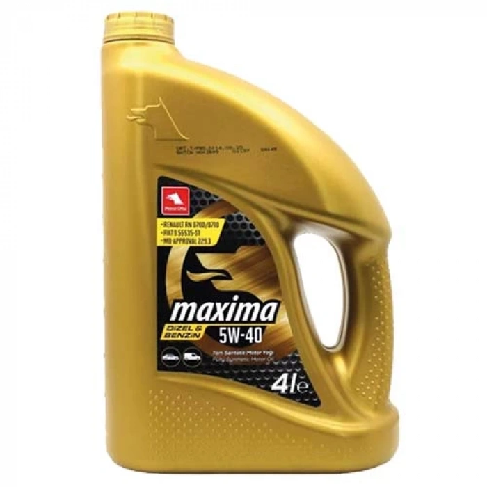 Petrol Ofi̇si̇ Maxima Benzi̇nli̇ 5W-40 (4 Lt) 5W-40 Motor Yağı