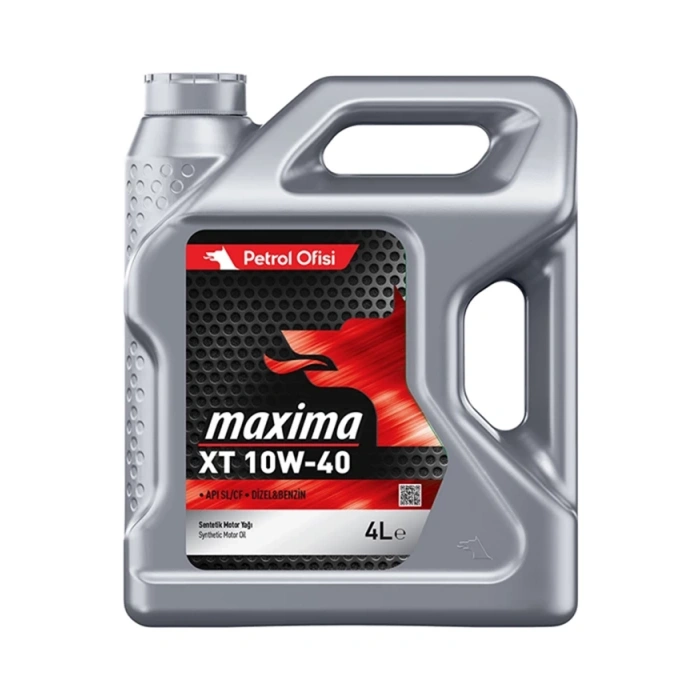 Petrol Ofisi Maxima XT 10W-40 – Sentetik Benzinli Motor Yağı 4 Litre