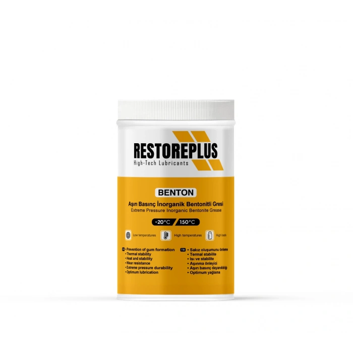 RESTOREPLUS BENTON GRES | Aşırı Basınç İnorganik Bentonitli Gres (1 Kg)