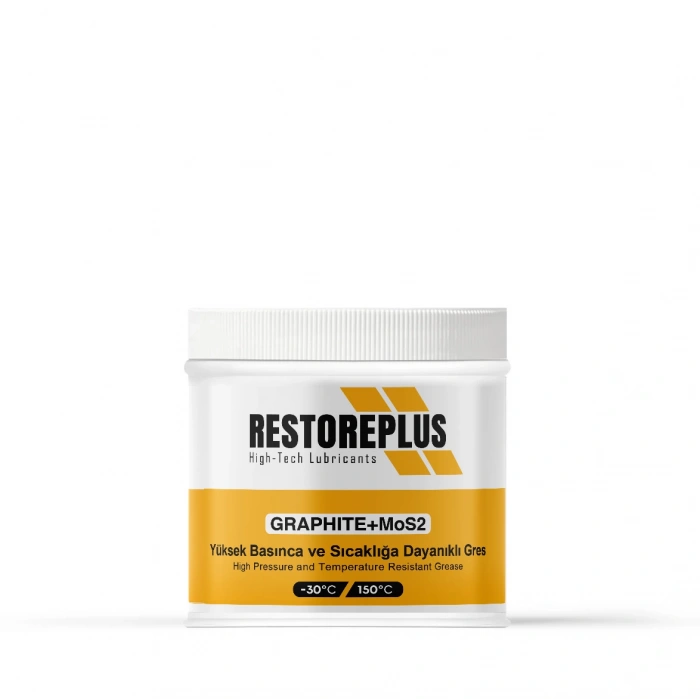 RESTOREPLUS GRAPHITE+MoS2 | Yüksek Basınca ve Sıcaklığa Dayanıklı Gres (500 Gr)