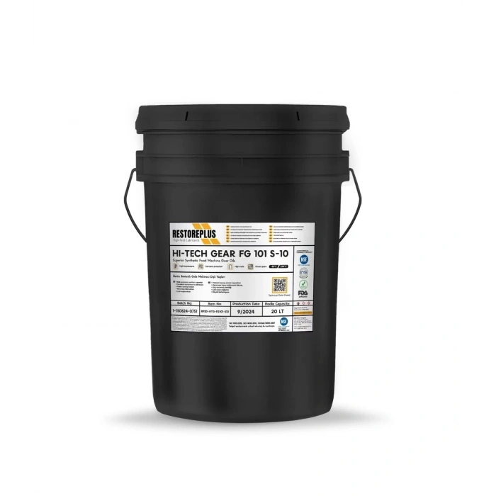 RESTOREPLUS HI-TECH GEAR FG 101 S-10 | روغن دندانه ای مصنوعی مطابق با مواد غذایی (20 لیتر)