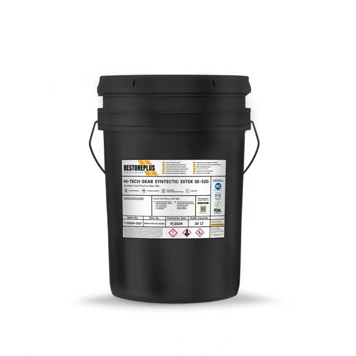 RESTOREPLUS HI-TECH GEAR SYNTECTIC ESTER SE-320 | Sentetik Gıda Makinesi Dişli Yağı (20 Lt)