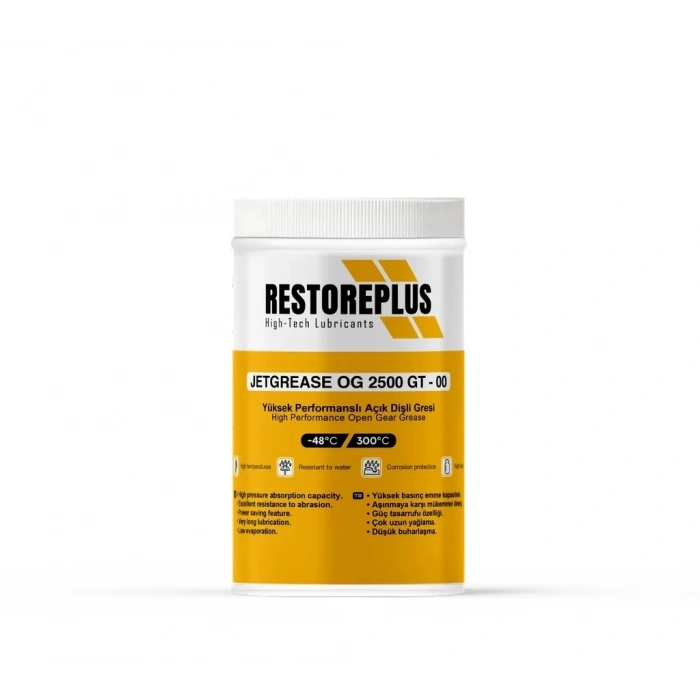 RESTOREPLUS JETGREASE OG 5000 GT - 00 | Yapışma Özelliğine Sahip Ağır Hizmet Gresi (1Kg)