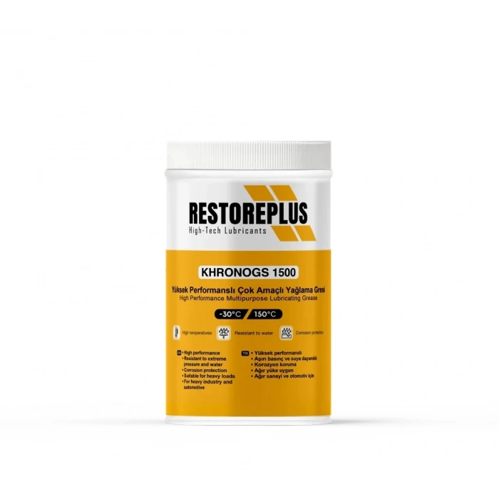 RESTOREPLUS KHRONOGS 1500 | Yüksek Performanslı Çok Amaçlı Yağlama Gresi (1 Kg)