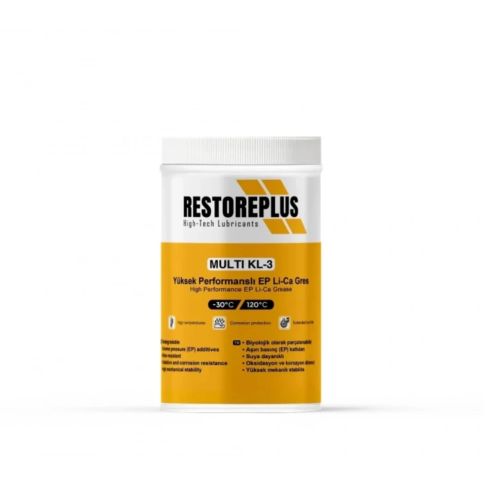 RESTOREPLUS MULTI KL-3 | Yüksek Performanslı EP Li-Ca Gres (1 Kg)