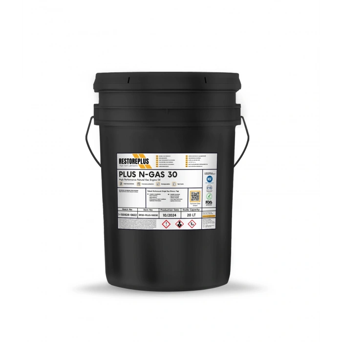 RESTOREPLUS PLUS N-GAS 30 | Yüksek Performanslı Doğal Gaz Motoru Yağı (20 Lt)