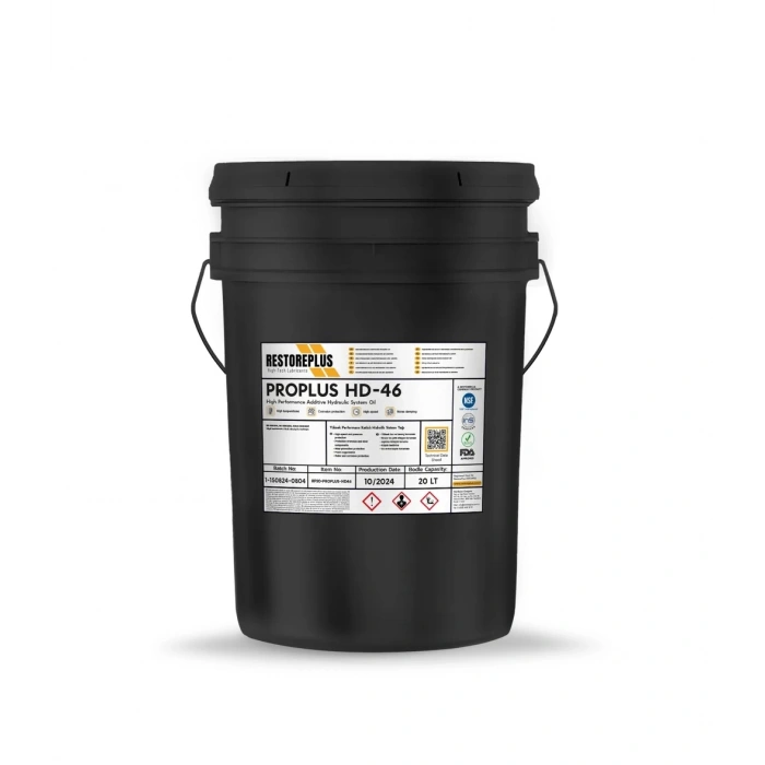 RESTOREPLUS PROPLUS HD-46 | Yüksek Performans Katkılı Hidrolik Sistem Yağı (20 Lt)