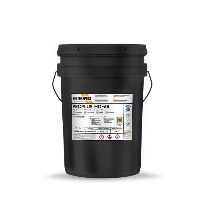 RESTOREPLUS PROPLUS HD-68 | Yüksek Performans Katkılı Hidrolik Sistem Yağı (20 Lt)