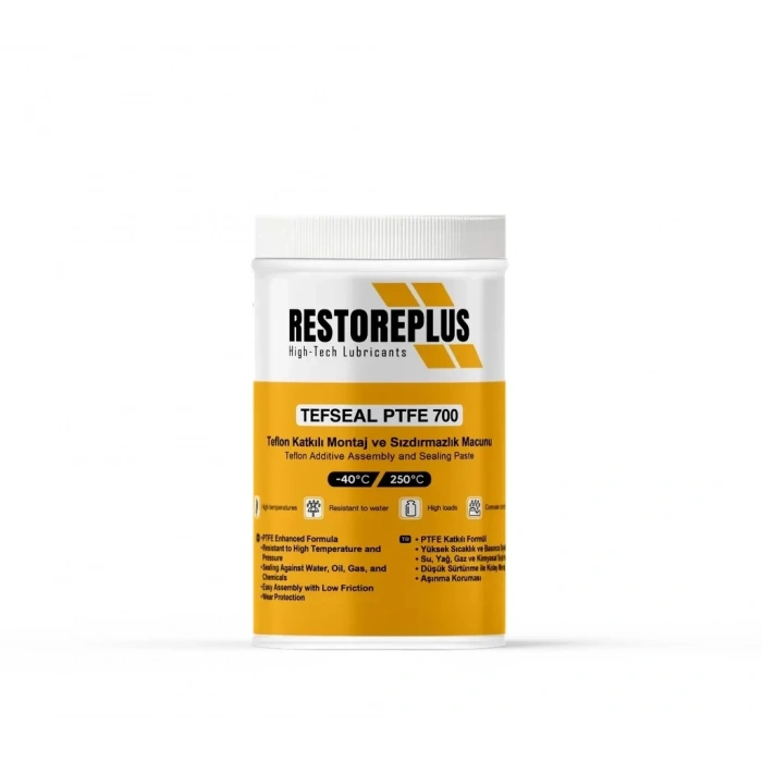 RESTOREPLUS TEFSEAL PTFE 700 | Teflon Katkılı Montaj ve Sızdırmazlık Macunu (1 Kg)