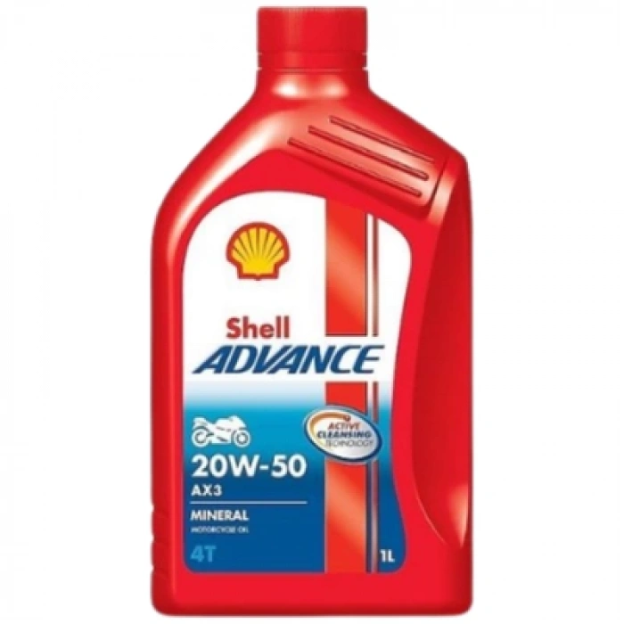 Shell Advance 4T Ax3 20W-50 Sg/Ma 1 Litre 20W-50 Motor Yağı