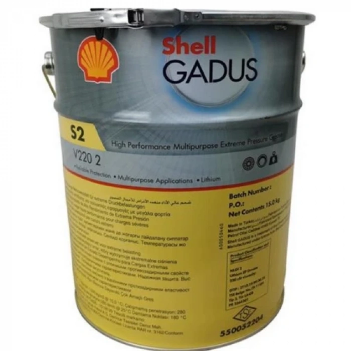 Shell Gadus S2 V220 2 15 Litre Yüksek Performans Gresi
