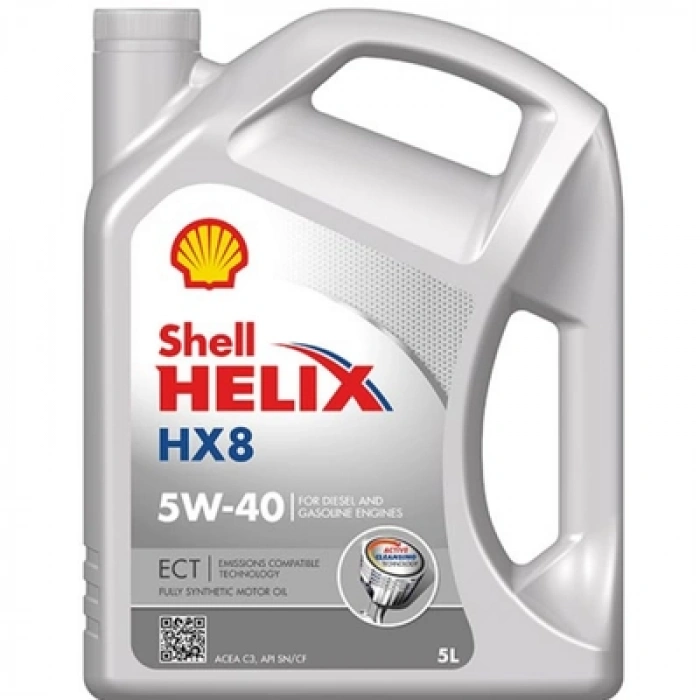 Shell Helix Hx8 Ect 5W-40 C3+Oem 5 Litre 5W-40 Motor Yağı