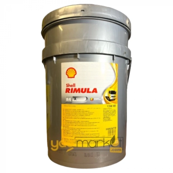 Shell Rimula R4 X 15W-40 Ci-4 E7 Dh1 20 Litre 15W-40 Motor Yağı