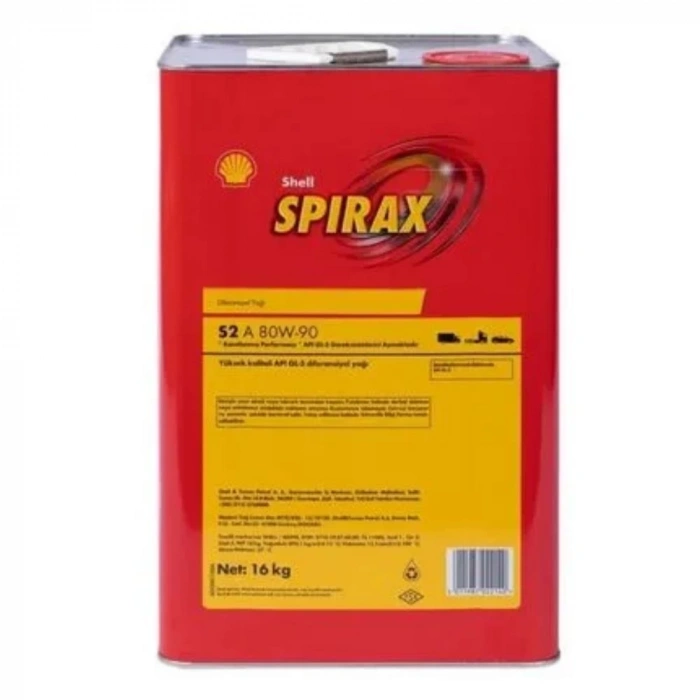 Shell Spirax S2 A 80W-90 16 Litre Şanzıman & Dişli Yağı