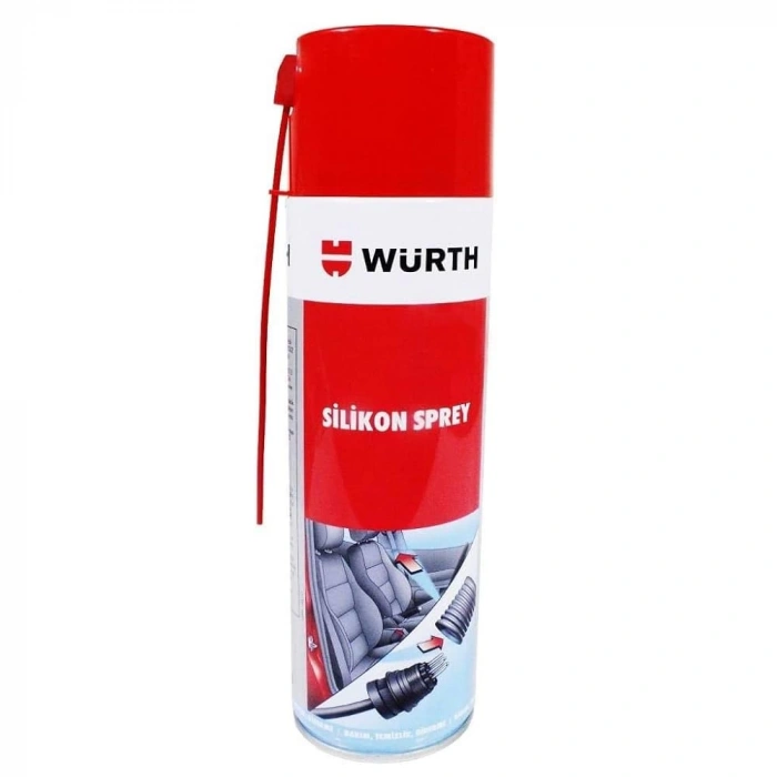 Würth Silikon Sprey 500 ml – Yağlayıcı, Koruyucu ve Parlatıcı Sprey