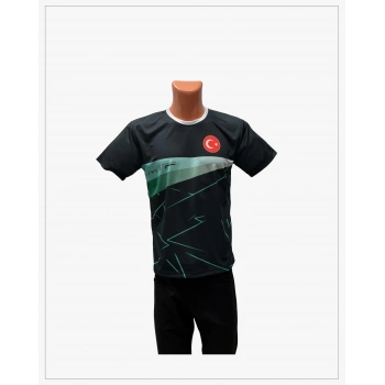 Özel Tasarım Yeşil Antrenman Tişört