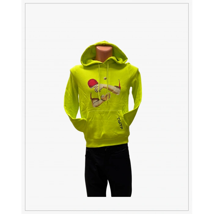 Backhand Servis Baskılı Kapüşonlu Sweatshirt