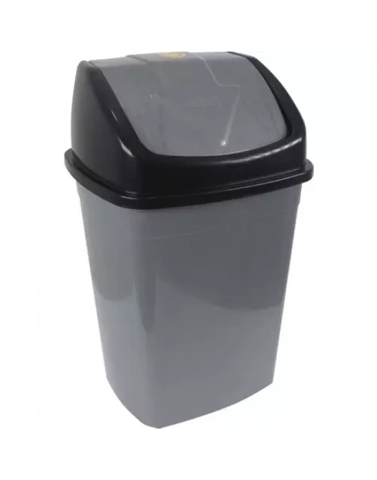KLİKLİ ÇÖP KOVASI 50 LT GRİ NO:4
