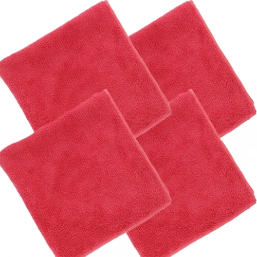 SİLVER HOME 160GSM 40X40 CM HAVLU MİKROFİBER TEMİZLİK BEZİ KIRMIZI